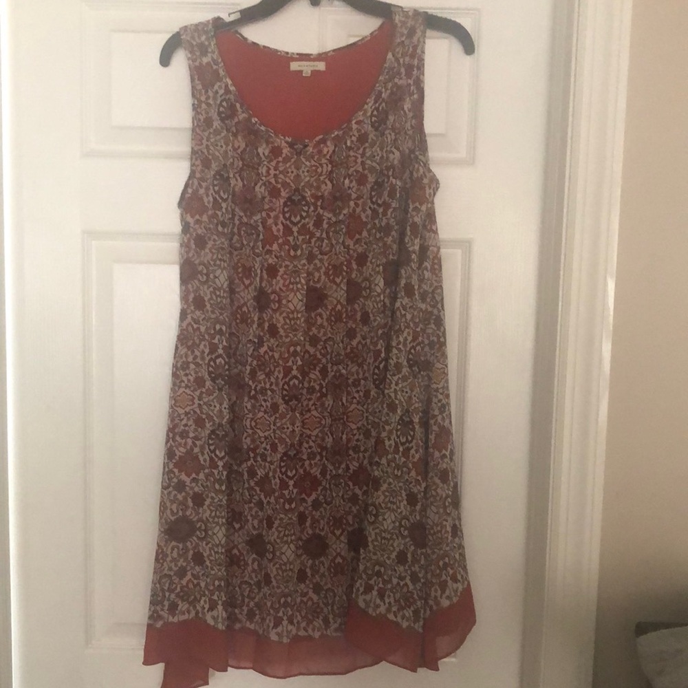 Max Studio midi dress with pleated top size S